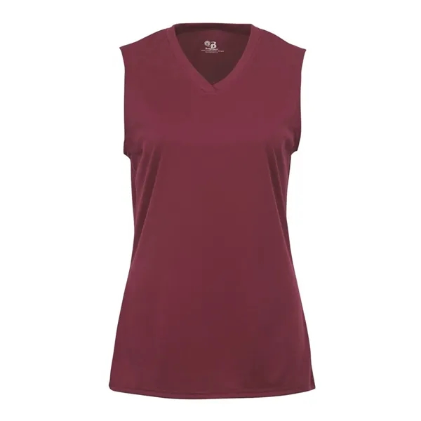 Women's sleeveless sporty t-shirt with moisture management fabric. Blank product.... from ASI 84358 S&S Activewear