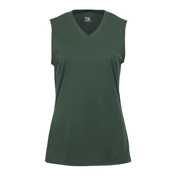 Women's sleeveless sporty t-shirt with moisture management fabric. Blank product.... from ASI 84358 S&S Activewear