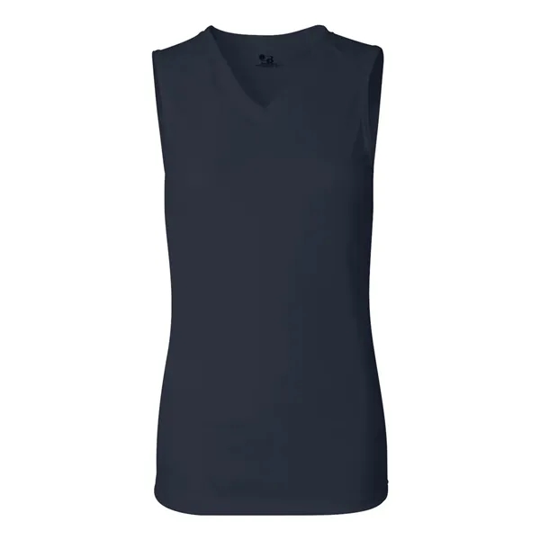 Women's sleeveless sporty t-shirt with moisture management fabric. Blank product.... from ASI 84358 S&S Activewear