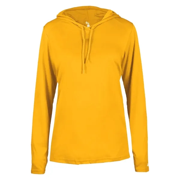 Long sleeve ladies hooded t-shirt... from ASI 84358 S&S Activewear