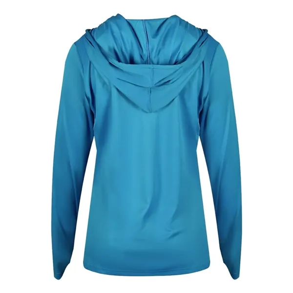 Long sleeve ladies hooded t-shirt... from ASI 84358 S&S Activewear