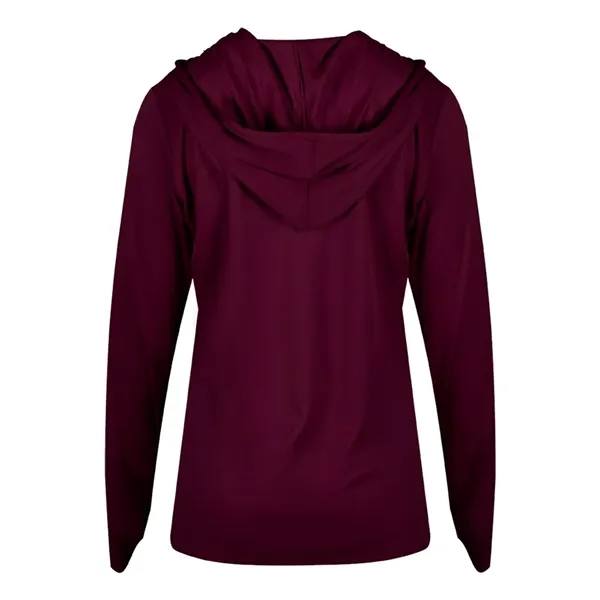 Long sleeve ladies hooded t-shirt... from ASI 84358 S&S Activewear