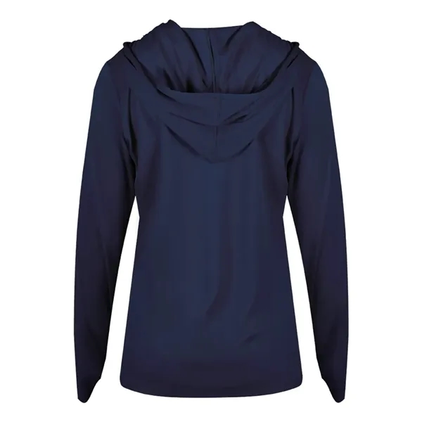 Long sleeve ladies hooded t-shirt... from ASI 84358 S&S Activewear