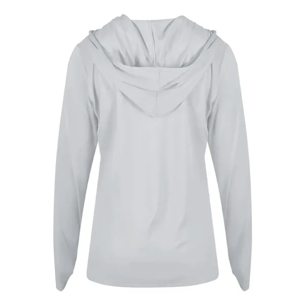 Long sleeve ladies hooded t-shirt... from ASI 84358 S&S Activewear