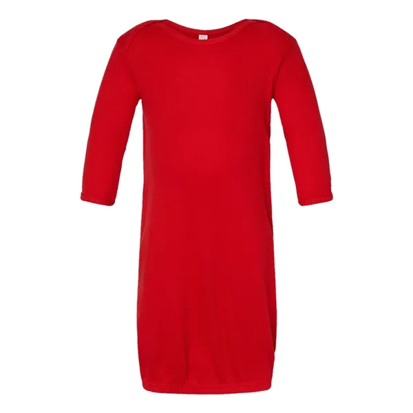 Infant 1x1 baby rib lap shoulder layette. Blank product.... from ASI 84358 S&S Activewear