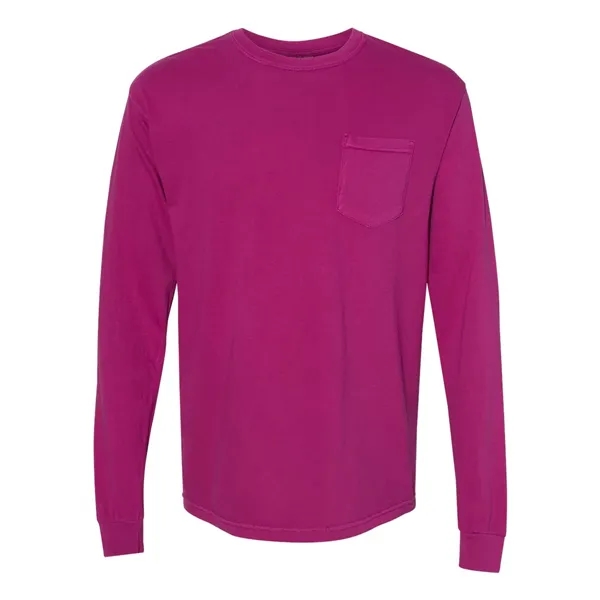 Comfort Colors Long Sleeve T-Shirt With Pocket, blank.... from ASI 84358 S&S Activewear