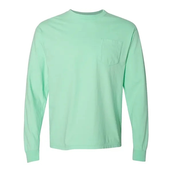 Comfort Colors Long Sleeve T-Shirt With Pocket, blank.... from ASI 84358 S&S Activewear