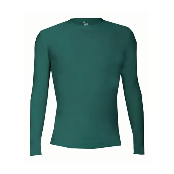 Long sleeve compression T-shirt with double-needle hem and Badger heat seal... from ASI 84358 S&S Activewear