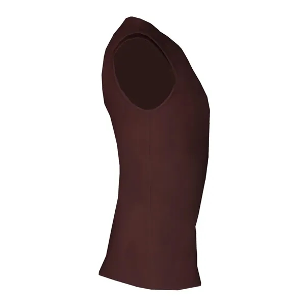Sleeveless compression tee with stretch body fit, self-fabric collar, and double-needle... from ASI 84358 S&S Activewear