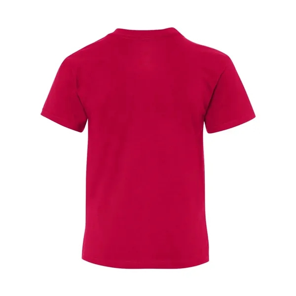 Hanes youth T-shirt with double-needle stitching and shoulder-to-shoulder tape.... from ASI 84358 S&S Activewear
