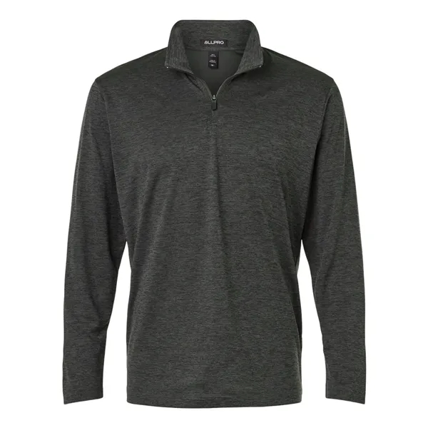 AllPro Performance Melange Quarter-Zip Pullover... from ASI 84358 S&S Activewear