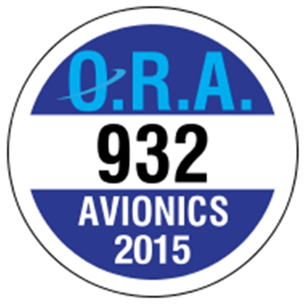 2.5" circle shaped parking permit made of white vinyl.... from ASI 89910 Stouse, LLC