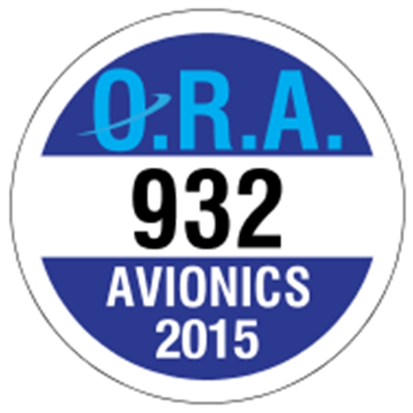 2.5" circle shaped parking permit made of white vinyl.... from ASI 89910 Stouse, LLC
