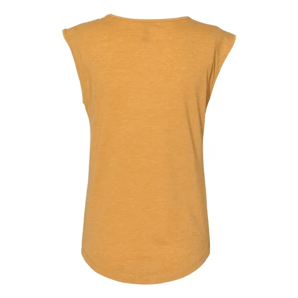 Women's poly-cotton blended sleeveless V-neck top with self-fabric bound armholes, modestly... from ASI 84358 S&S Activewear