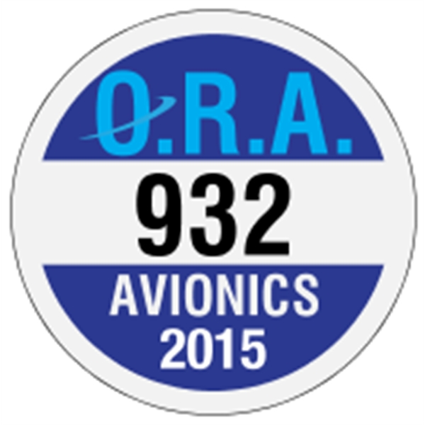 2.5" circle shaped parking permit made of white reflective material.... from ASI 89910 Stouse, LLC