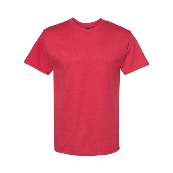 Hanes T-shirt made of 100% ring-spun cotton with double-needle stitching.... from ASI 84358 S&S Activewear