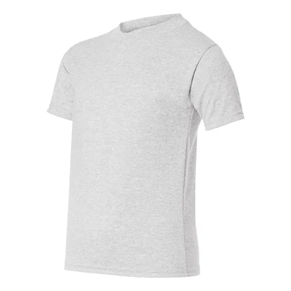 Youth-sized T-shirt made of cotton/poly with 5% recycled polyester from plastic... from ASI 84358 S&S Activewear