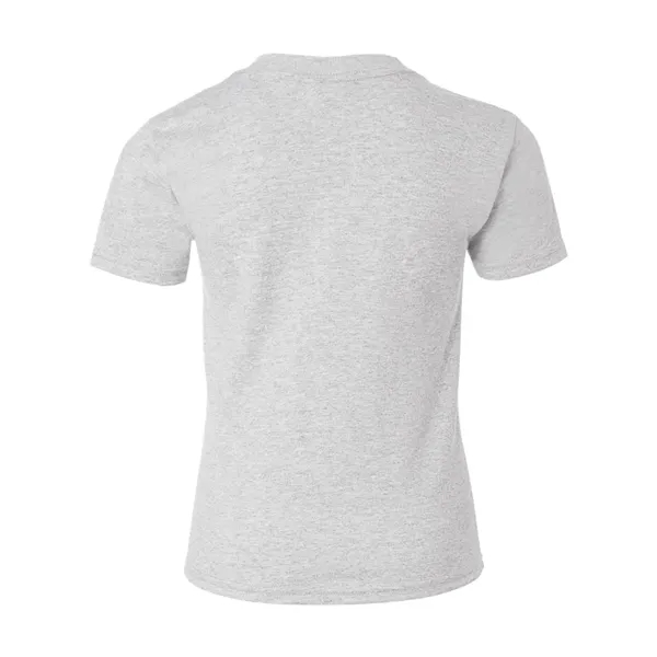 Youth-sized T-shirt made of cotton/poly with 5% recycled polyester from plastic... from ASI 84358 S&S Activewear