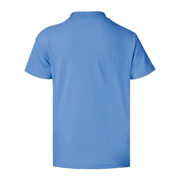 Youth-sized T-shirt made of cotton/poly with 5% recycled polyester from plastic... from ASI 84358 S&S Activewear