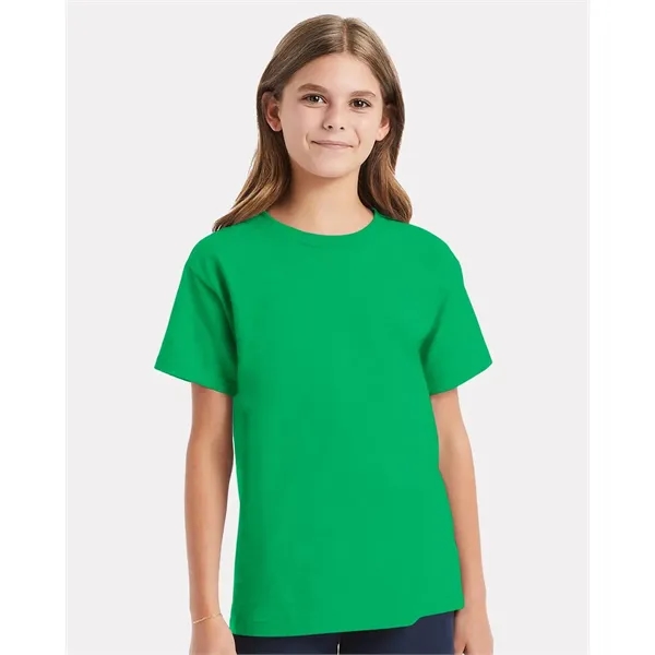 Youth short sleeve T-shirt made of 100% ComfortSoft® cotton with a... from ASI 84358 S&S Activewear