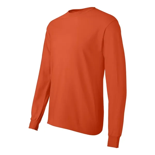 Long sleeve T-shirt made of cotton with double-needle sleeves and bottom... from ASI 84358 S&S Activewear