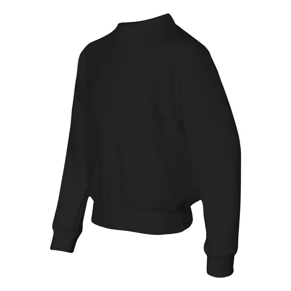 Youth 8.0 oz. 50% polyester/50% cotton crew neck sweatshirt. Blank product.... from ASI 84358 S&S Activewear
