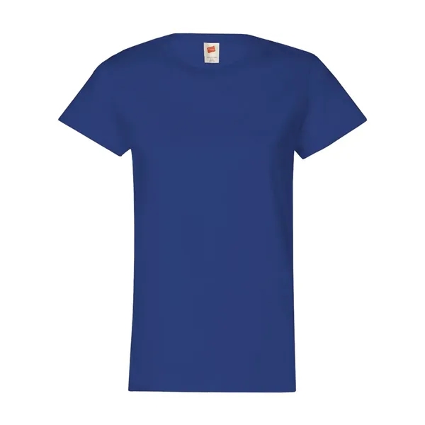 Women's crew neck T-shirt made of 100% ComfortSoft® cotton with double-stitched,... from ASI 84358 S&S Activewear