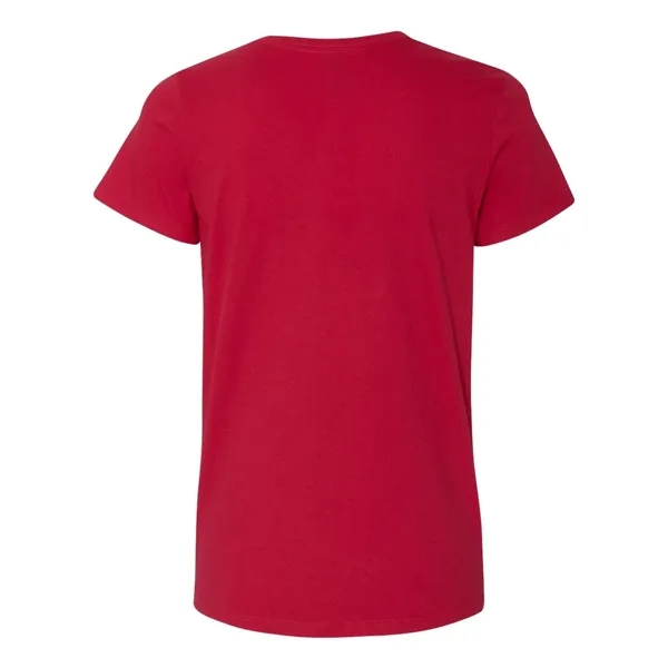 V-neck T-shirt for women with tag-free neck label and shoulder-to-shoulder tape.... from ASI 84358 S&S Activewear