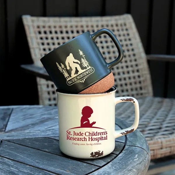 Distressed Stoneware 17oz Camp Mug... from ASI 44900 NC Custom (CI/Lanco) / ACE USA