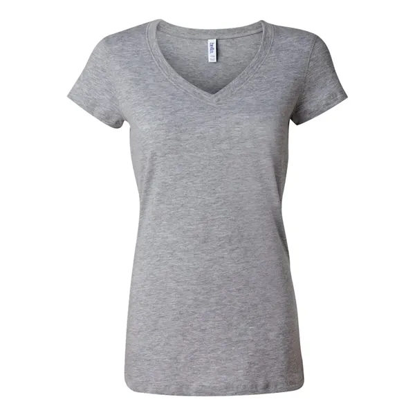 Women's short sleeve v-neck jersey t-shirt. Blank product.... from ASI 84358 S&S Activewear
