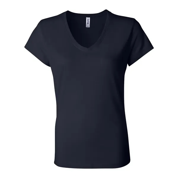 Women's short sleeve v-neck jersey t-shirt. Blank product.... from ASI 84358 S&S Activewear