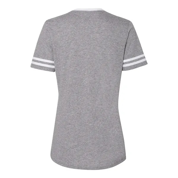 Triblend Women's V-Neck Varsity T-Shirt... from ASI 84358 S&S Activewear