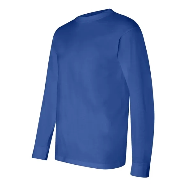 Adult pre-shrunk 100% cotton USA made long sleeve t-shirt. Blank product.... from ASI 84358 S&S Activewear