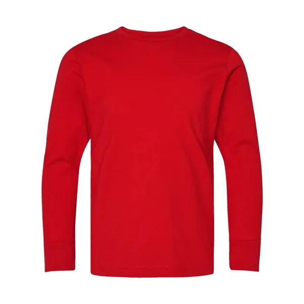 LAT Youth Fine Jersey Long Sleeve Tee; ribbed collar and cuffs.... from ASI 84358 S&S Activewear