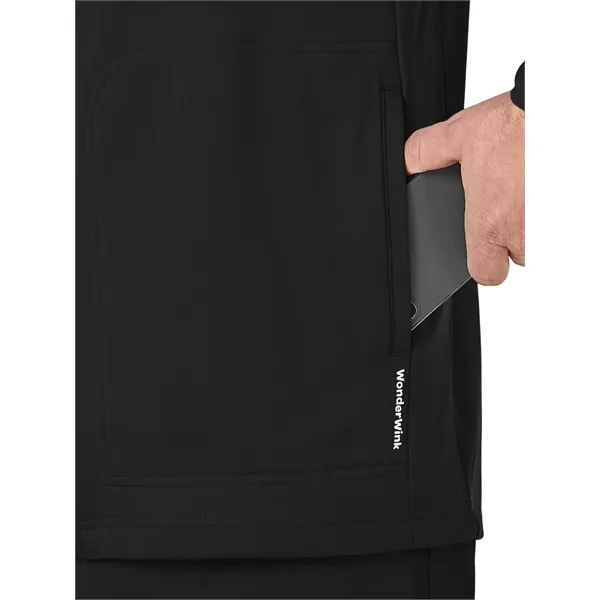 WonderWink Layers Men's Fleece Full Zip Jacket... from ASI 86018 Scrub Authority / Uniform Stores