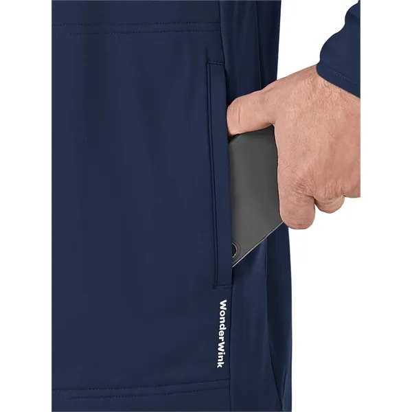 WonderWink Layers Men's Fleece Full Zip Jacket... from ASI 86018 Scrub Authority / Uniform Stores