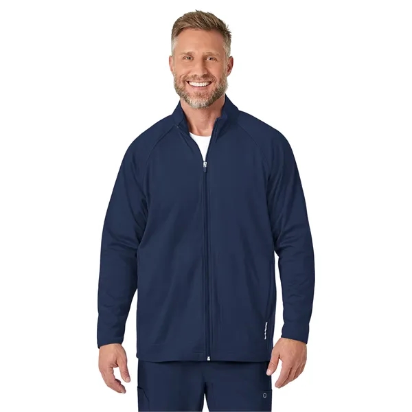 WonderWink Layers Men's Fleece Full Zip Jacket... from ASI 86018 Scrub Authority / Uniform Stores