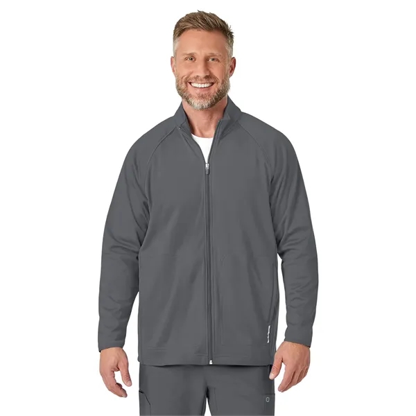 WonderWink Layers Men's Fleece Full Zip Jacket... from ASI 86018 Scrub Authority / Uniform Stores