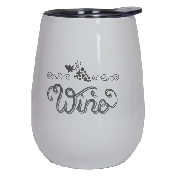 10 oz. double-wall insulated Stainless Wine Tumbler. Includes press-fit lid.... from ASI 73871 Next Promotions LLC