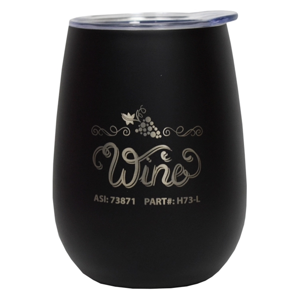 10 oz. double-wall insulated Stainless Wine Tumbler. Includes press-fit lid.... from ASI 73871 Next Promotions LLC