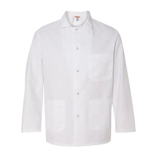 Short butcher coat with chest pocket and two lower pockets.... from ASI 84358 S&S Activewear