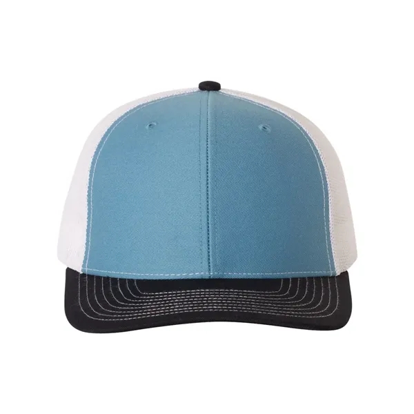 Trucker snapback cap made of polyester/cotton with a mesh back and... from ASI 84358 S&S Activewear