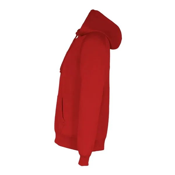 Women's fleece moisture-wicking hoodie with a front pouch featuring a headset... from ASI 84358 S&S Activewear