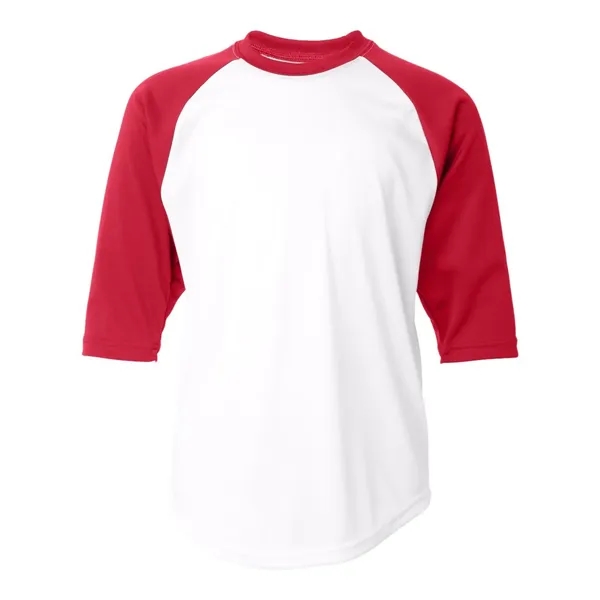Three-quarter raglan sleeve baseball t-shirt... from ASI 84358 S&S Activewear