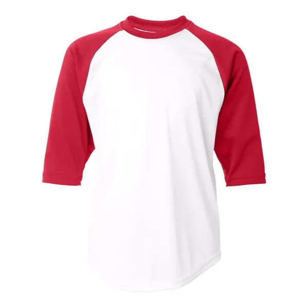 Three-quarter raglan sleeve baseball t-shirt... from ASI 84358 S&S Activewear