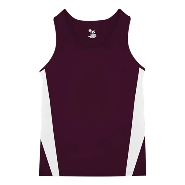 Youth singlet made of 100% polyester with contrast side inserts, moisture... from ASI 84358 S&S Activewear
