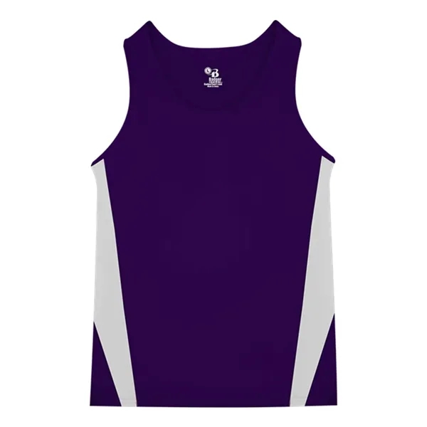Youth singlet made of 100% polyester with contrast side inserts, moisture... from ASI 84358 S&S Activewear