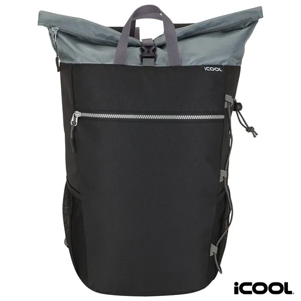 Cooler backpack made with ripstop fabric and PEVA lining in large... from ASI 67866 Logomark/Valumark
