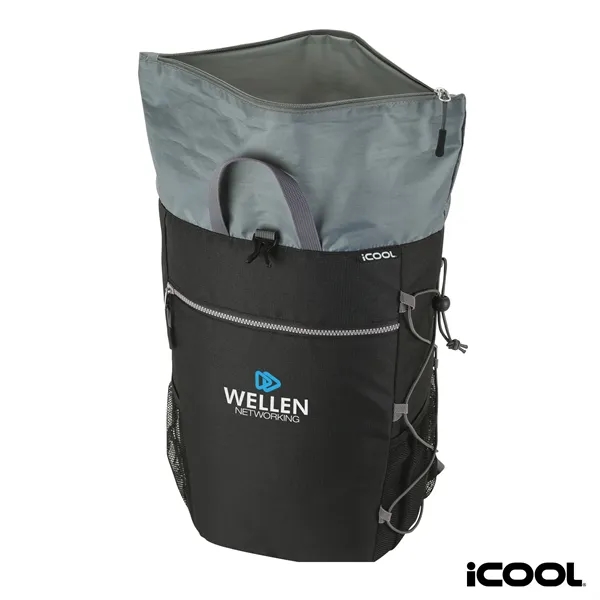Cooler backpack made with ripstop fabric and PEVA lining in large... from ASI 67866 Logomark/Valumark