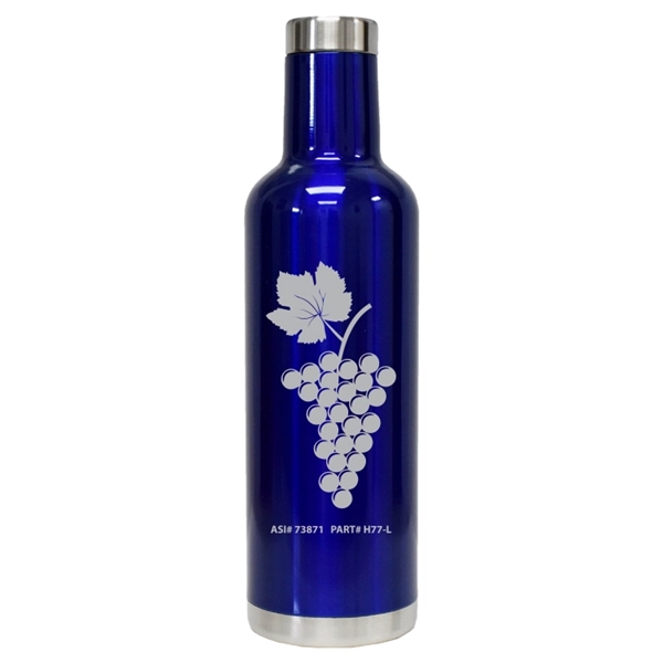 25 oz. double-wall insulated Stainless Wine Bottle. Includes screw on, spill-resistant... from ASI 73871 Next Promotions LLC